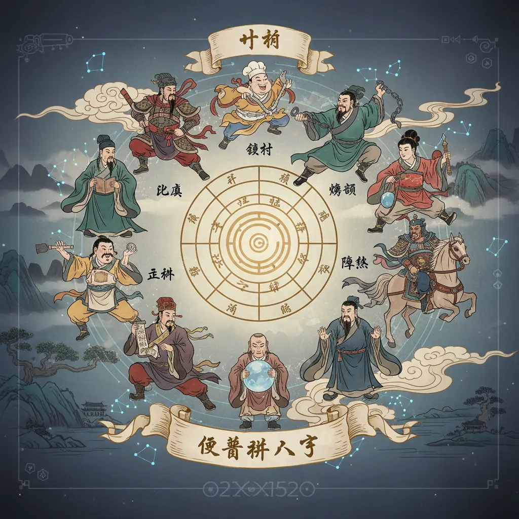 免費排八字 - 十神