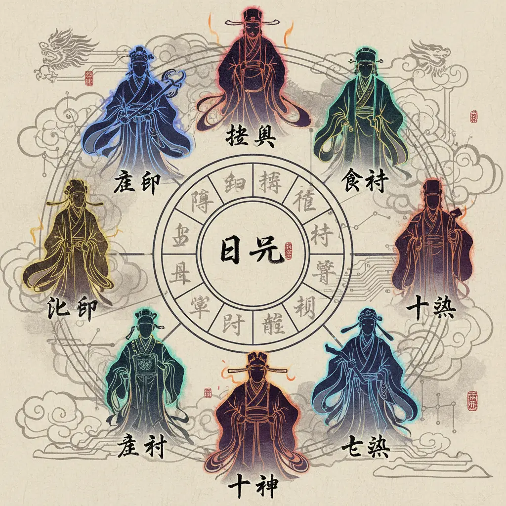 八字盤 - 十神