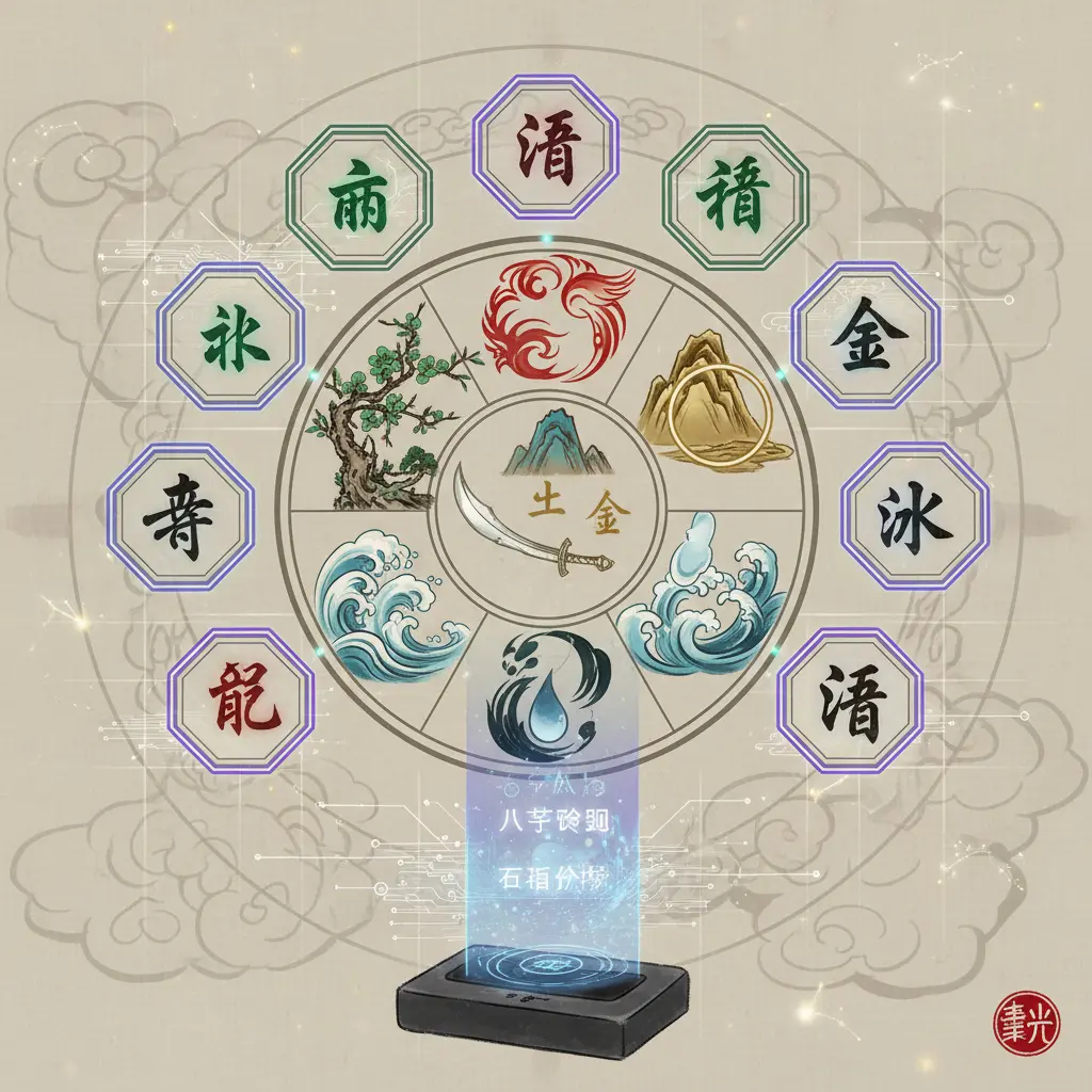 八字查詢 - 五行