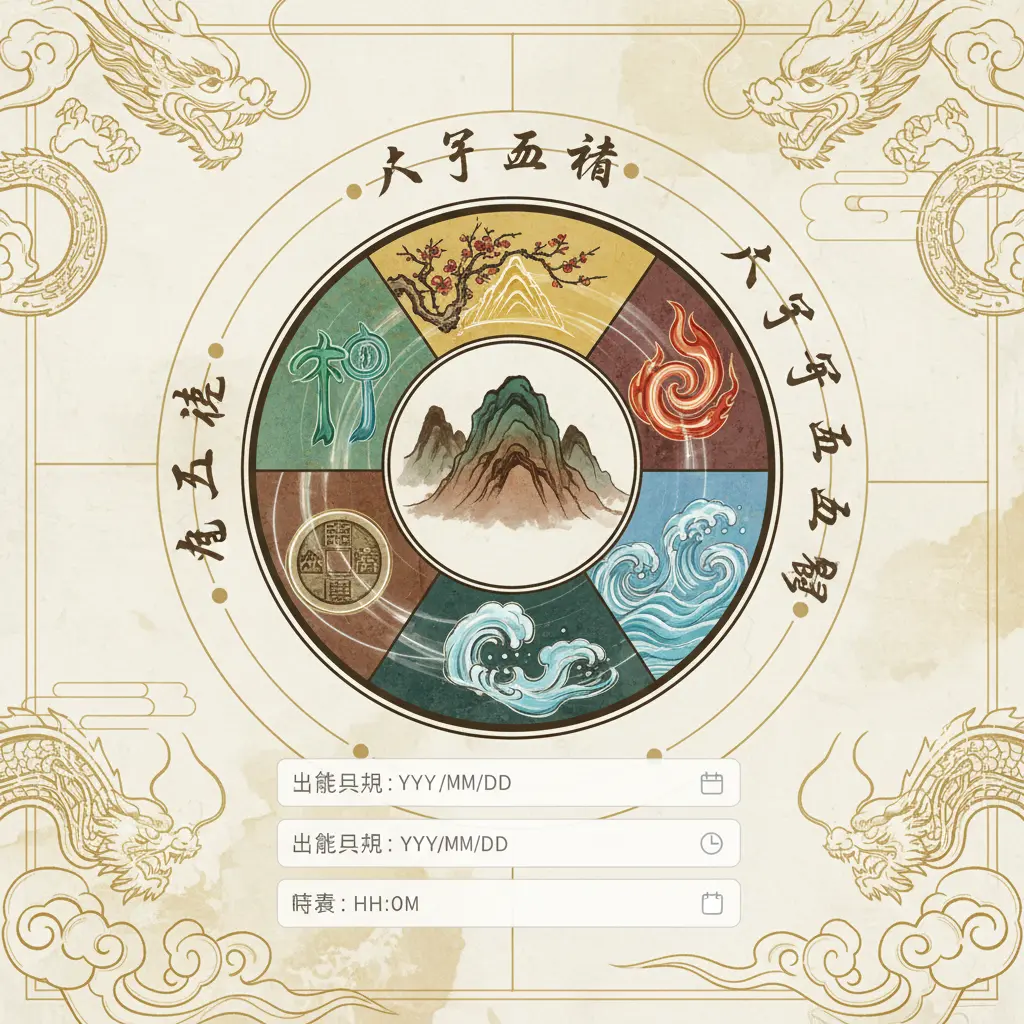 八字查詢 - 八字五行