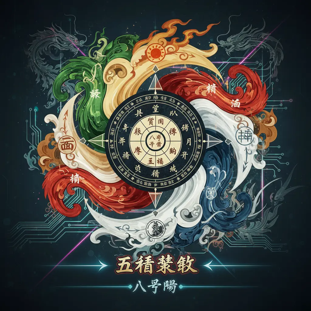 八字盤 - 五行結構