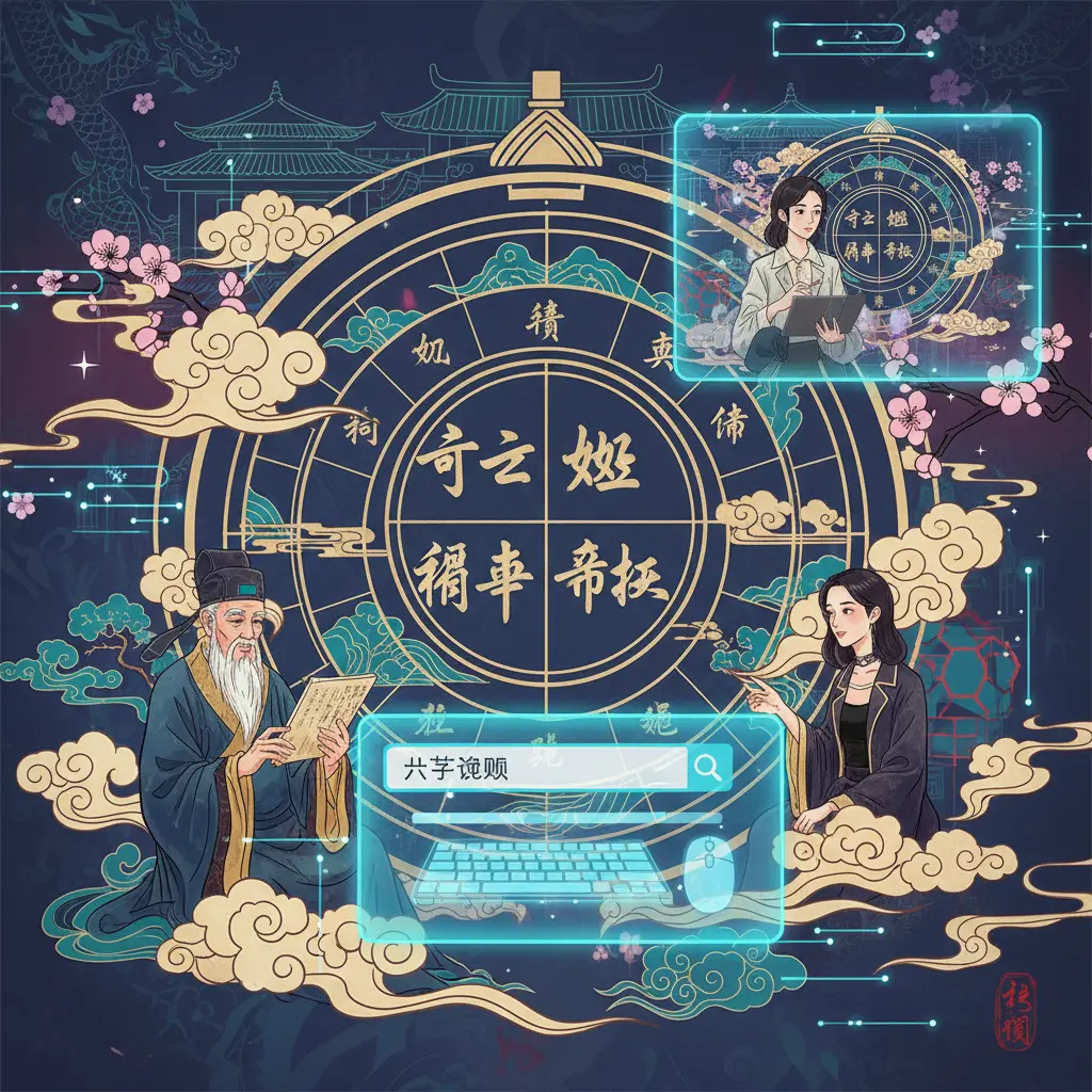 八字查詢 - 八字命盤